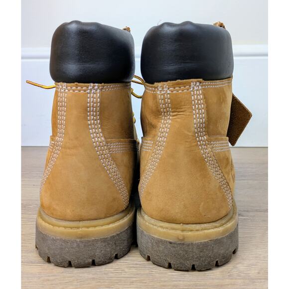 Timberland Womens Nubuck Leather Hiking Boots 8 / 8.5 Wheat 6" Premium 10361 - Picture 8 of 10